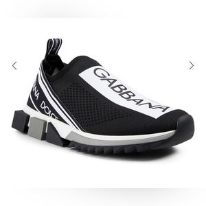 Dolce & Gabbana Sorrento Stretch Mesh Sneakers With Logo
